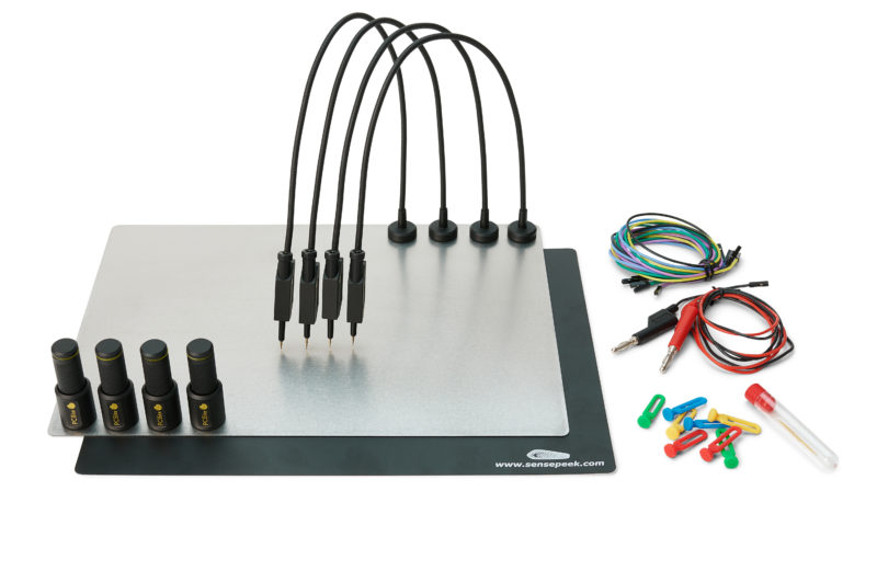 Sensepeek 6003 PCBite kit with 4x SQ10 probes and test wires