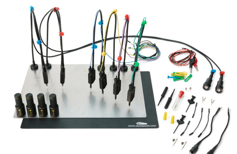 Sensepeek PCBite kit with 2x SQ200 200 MHz and 4x SQ10 handsfree probes 6019